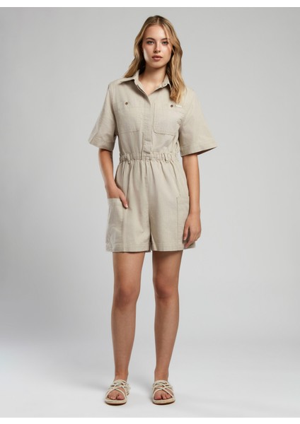 Düz Bej Kadın Tulum 252 Lcf 244002 Brısa Bej