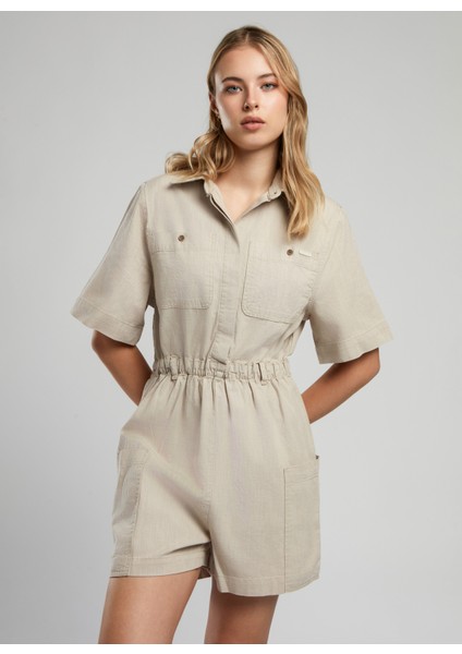 Düz Bej Kadın Tulum 252 Lcf 244002 Brısa Bej