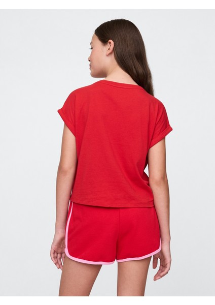 Kız Çocuk Kırmızı Gap Logo T-Shirt fiyatları
