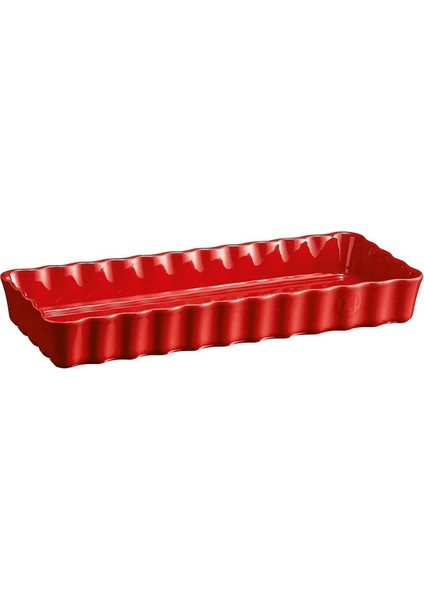 Tart-Börek-Fırın Kabı Dikdörtgen 36.5 X 15 cm Kırmızı/Burgundy