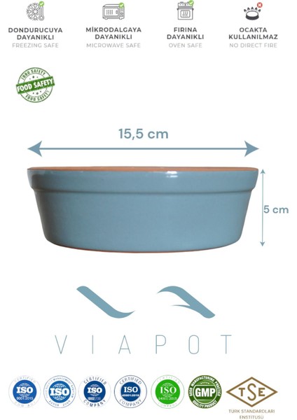 Silifke Toprak Güveç Kase 400Ml Tam Sırlı Çömlek 15,5X5 cm
