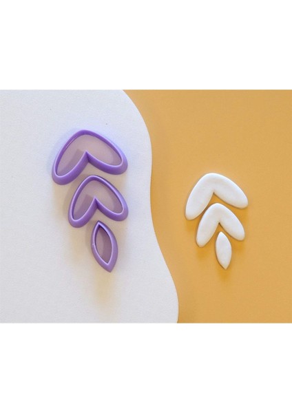 Küpe 3 Lü Polımer Kil Clay Kesim Seti modelleri