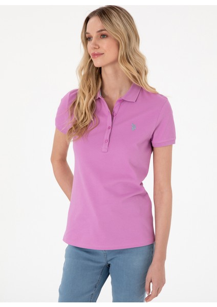Polo Yaka Fuşya Kadın T-Shirt GTP-IY025 modelleri