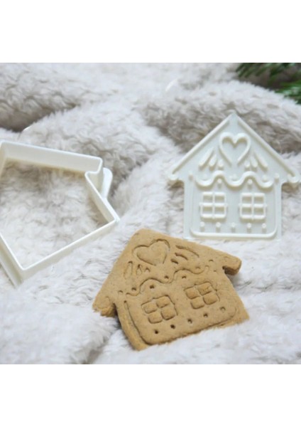 Yılbaşı Evi Kurabiye Kalıbı modelleri