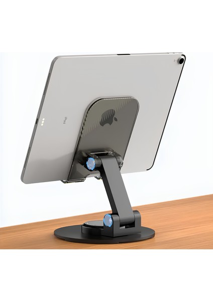 Ms-14 Katlanabilir 360 Döner Telefon Tablet Standı - Karbon Çelik Tasarım