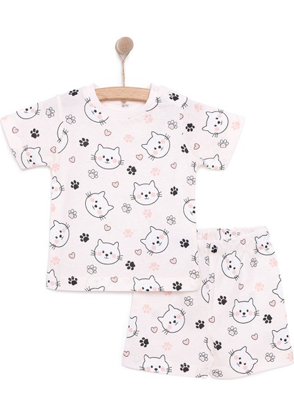 Kız Kısa Kol Pijama Takımı Kız Bebek