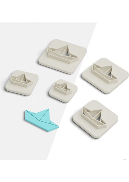 Kağıt Tekne Polimer Kil Kesme Kalıbı, Takı Kalıpları, Kurabiye Kalıbı, 5 Boy, Seramik Kalıp, No:434 fiyatları