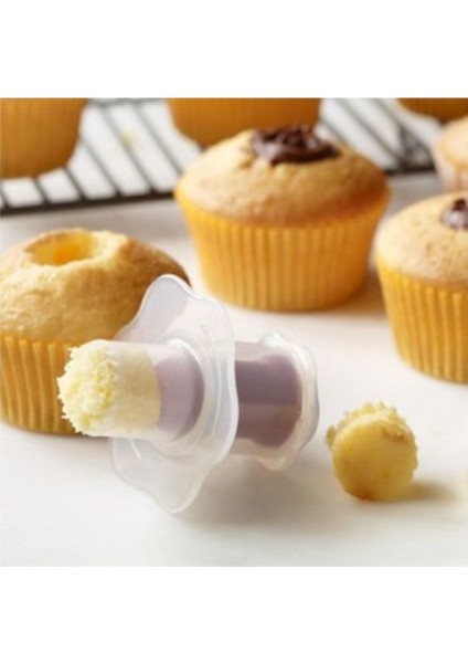 2 Adet Çikolata Dolgulu Kek Yapmak Için Cupcake Aparat