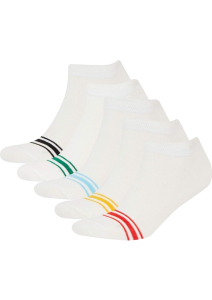 Erkek 5'li Pamuklu Patik Çorap E4088AXNS