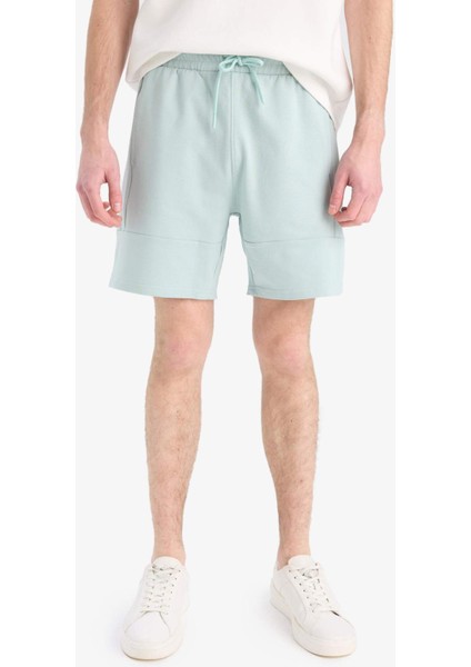 Slim Fit Dar Kesim Dar Paça Basic Düz Şort B8674AX25SP
