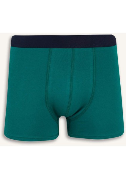 Regular Fit Kareli 3'lü Boxer B7794AX25SP