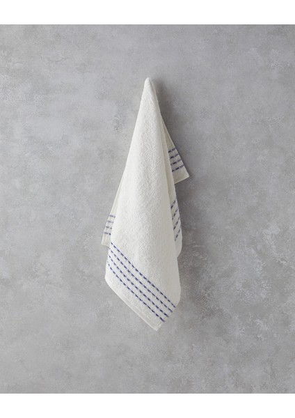 Soft Wave Pamuklu Yüz Havlusu 50X80 cm Ekru