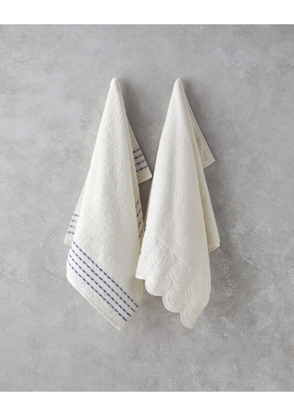Soft Wave Pamuklu Yüz Havlusu 50X80 cm Ekru modelleri