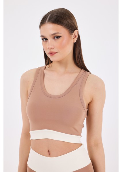 Sense Kadın Spor Büstiyer Bej