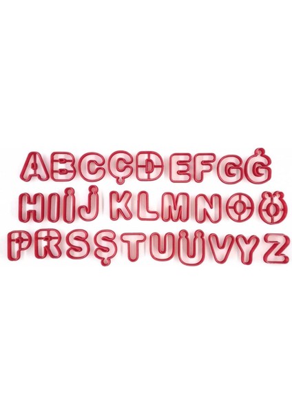 Polimer Kil Kalıbı Alfabe 3 cm