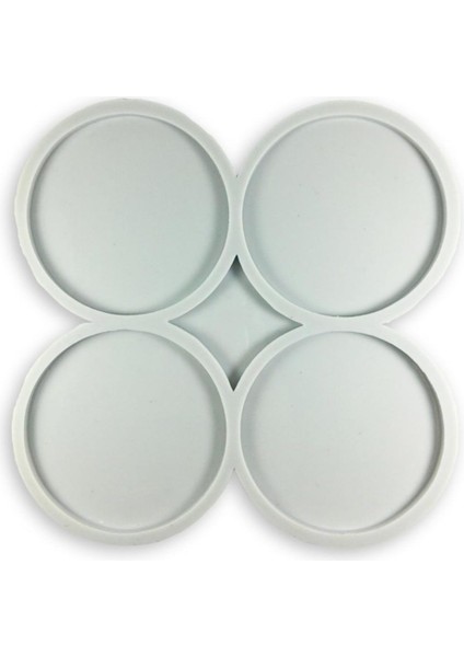 Bardak Altlığı Yuvarlak Epoksi Reçine Kalıbı Silikon Kalıp