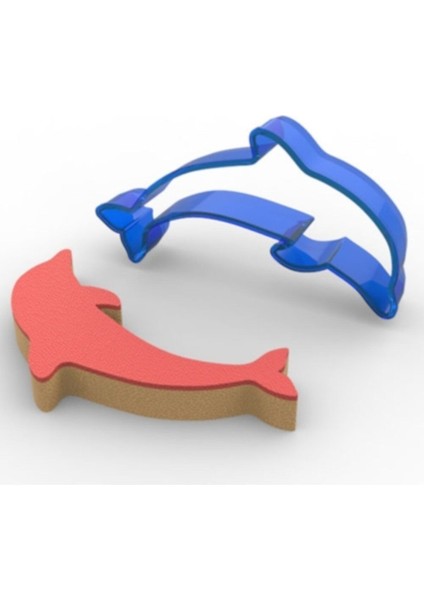 Yunus Balığı Polikarbon Kopat Kurabiye Ve Şeker Hamuru Kalıbı