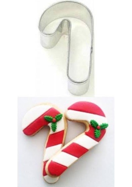 Yılbaşı Baston Metal Kurabiye Kalıbı