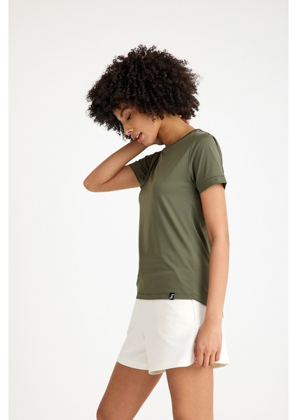 Vector Kadın Spor Tişört Haki modelleri