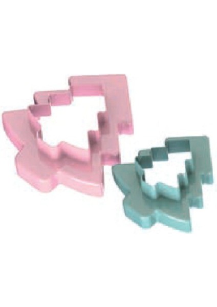 Yılbaşı Çam Ağacı 3305 2'li Kurabiye Kalıbı modelleri