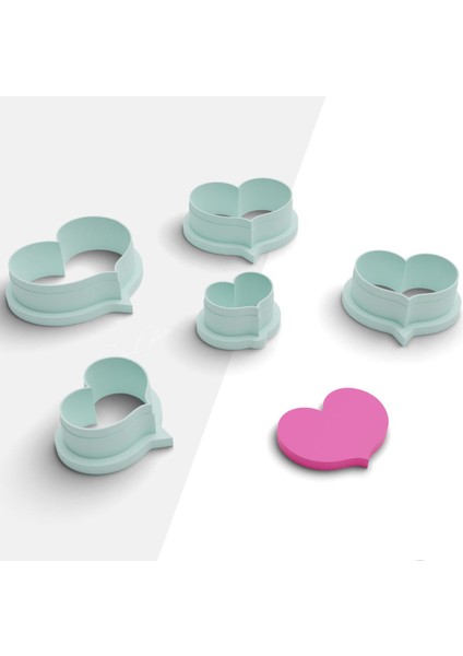 Sevgililer Günü Polimer Kil Paketi, Pasta Kalıbı, Süs Kalıbı, 5 Model, 25 Parça, 1275 fiyatları