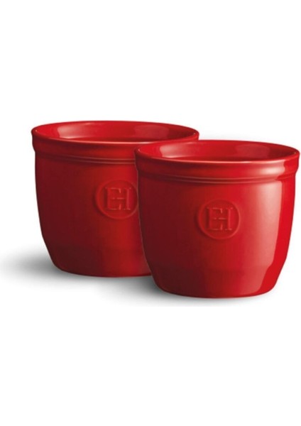 Fırın Kabı Ramekin No.8 2´Li Set Kırmızı/Burgundy 0,17 Lt Ç:8,5 -Y:7 cm