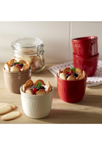 Fırın Kabı Ramekin No.8 2´Li Set Kırmızı/Burgundy 0,17 Lt Ç:8,5 -Y:7 cm fiyatları