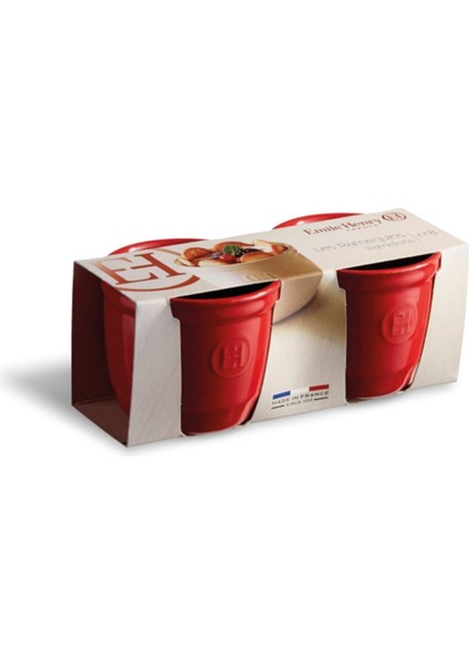 Fırın Kabı Ramekin No.8 2´Li Set Kırmızı/Burgundy 0,17 Lt Ç:8,5 -Y:7 cm modelleri