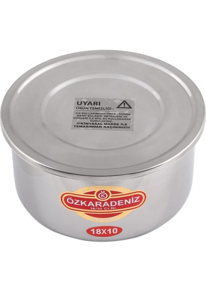 Airfryer Sulu Yemek Pişirme Kabı 16*8 cm - 18*10 cm Ikili Set Paslanmaz Çelik