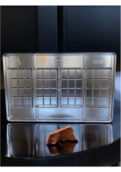 75 Gr. Polikarbon Tablet Çikolata Kalıbı - 131 | Dubai Çikolata Kalıbı
