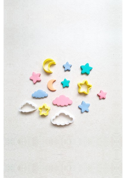 Gökyüzü Polimer Kil Kalıbı Seti