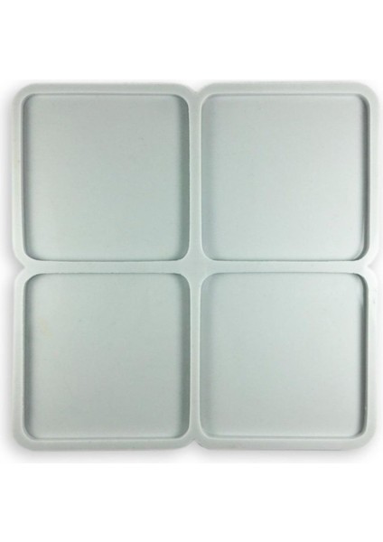 Bardak Altlığı Kare Epoksi Reçine Kalıbı Silikon Kalıp