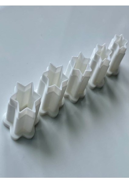 Polimer Kil Kalıbı Yıldız Desen Seti 5 Adet Polymer Clay Mold fiyatları