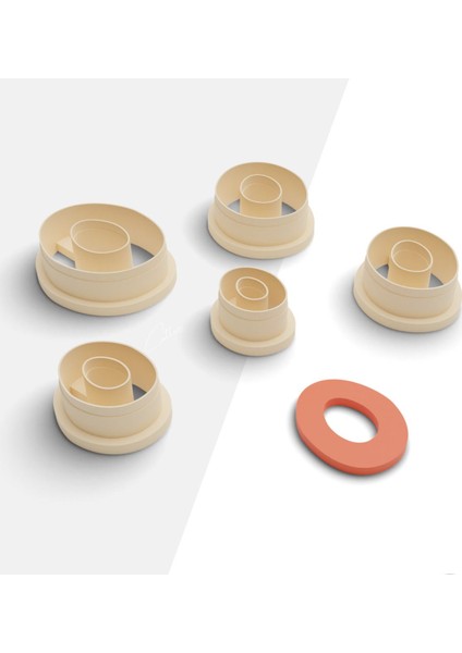 Organik Şekil Polimer Kil Kesme Kalıbı, Küpe Kalıp, Kurabiye Kalıbı, Clay Cutter, 5 Boy, No: 847 fiyatları