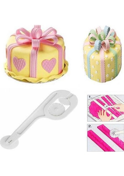 Şeker Hamuru Ruleti 3 Farklı Başlık Pasta Dekor Marzipan Seti Pasta Şekillendirici Dekor