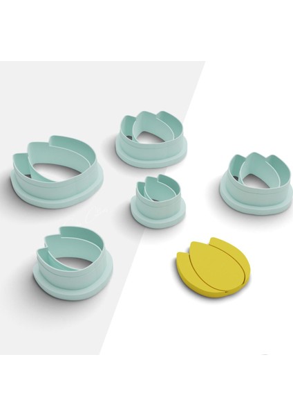 Lale Şekilli Polimer Kil Kesme Kalıbı, Küpe Kalıp, Hamur Kalıbı, Kurabiye Kalıbı, No:1041 fiyatları