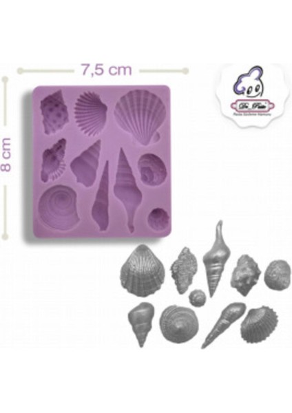 Silikon Kalıp 10'lu Deniz Kabuğu