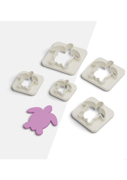 Kaplumbağa Polimer Kil Kesme Kalıbı, Küpe Kalıpları, Kurabiye Kalıbı, 5 Boy, Seramik Kalıp, No:460 fiyatları