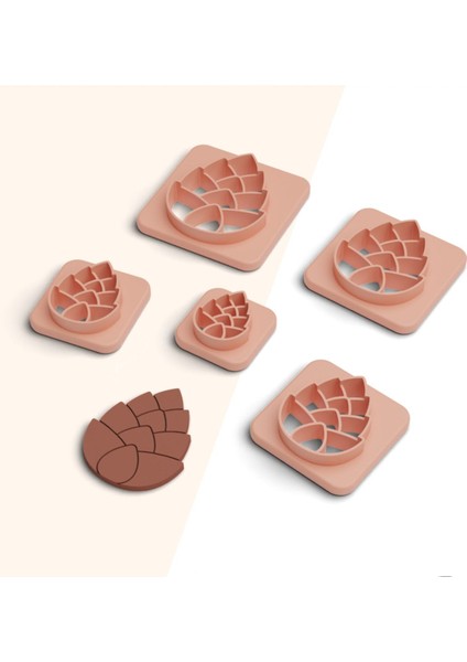 Kozalak Polimer Kil Kesme Kalıbı, Küpe Kalıpları, Kurabiye Kalıbı, 5 Boy, Seramik Kil Kalıp, No:518 fiyatları