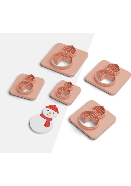 Kardan Adam Polimer Kil Kesme Kalıbı, Küpe Kalıpları, Kurabiye Kalıbı, Seramik Kalıp, 5 Boy, No: 55 fiyatları