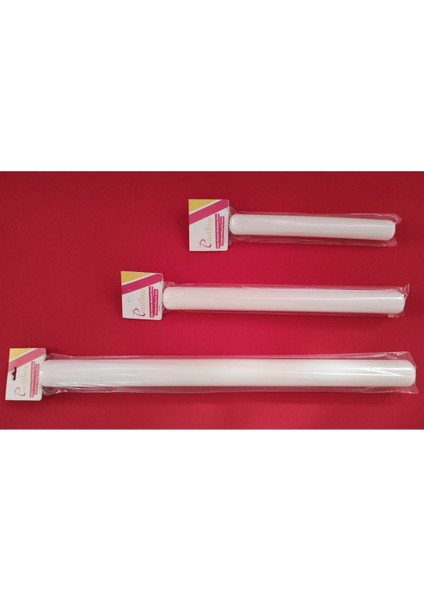 23 cm-33 cm-50 cm Polietilen Şeker Hamuru Merdanesi 3'lü Set