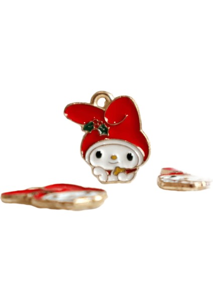 10 Adet Sevimli Karikatür Hello Kitty Köpüklü Kawaii Charms Dıy Kolye Bilezik Küpe Anahtarlık Aksesuar Takı Bileşen Hediyeler (Yurt Dışından)