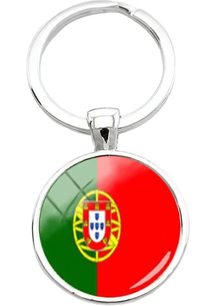 2018 Moda Arnavutluk Bayrağı Anahtarlıklar Bir Kadın Için Fransız Bayrağı Cam Kubbe Anahtarlık Guatemala Cam Cabochon Anahtarlık Renk:6 (Yurt Dışından)