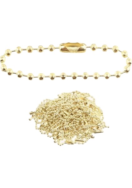 10/20/50/100 Adet Top Boncuk Zincirleri Anahtarlık / Bebekler / Etiket El Etiketi Bağlayıcı Dıy Bilezik Takı Yapımı Aksesuar Için Uyuyor Renk: Renkli / Boyut: 100 Adet (Yurt Dışından)