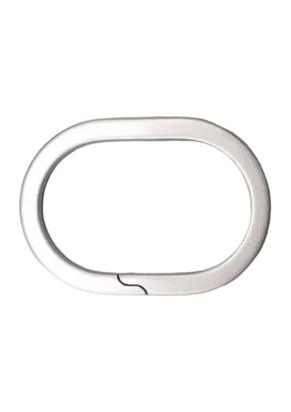 Titanyum Anahtarlık Gerçek Süper Hafif Titanyum Tc4 Anahtarlık Oval Anahtarlık Toka Adam Araba Anahtarlık Yaratıcılık Hediyerenk: Gri / Boyut: 33MMX23MM (Yurt Dışından)