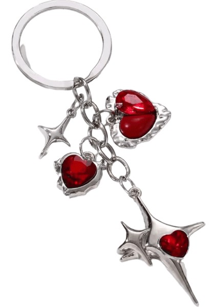 Y2K Kalp Yıldız Kelebek Çiçek Emaye Anahtarlık Klasik Aşk Uçan Böcek Anahtarlık Kadınlar Erkekler Için Iyi Hediye El Yapımı Takı Seti (Yurt Dışından)