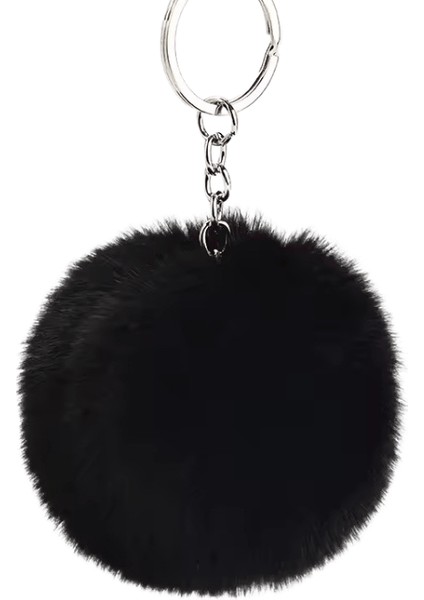 Kabarık Kürk Pom Pom Anahtarlık Yumuşak Faux Tavşan Kürk Topu Araba Anahtarlık Ponpon Anahtar Zincirleri Anahtarlık Kadın Çanta Kolye Takı Hediyeler (Yurt Dışından)