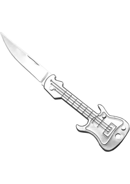 Sıcak Mini Gitar Anahtar Bıçağı Paslanmaz Çelik Katlanır Bıçak Ev Öz Savunma Cep Taşınabilir Araçlar Anahtarlık Yapılabilir (Yurt Dışından)