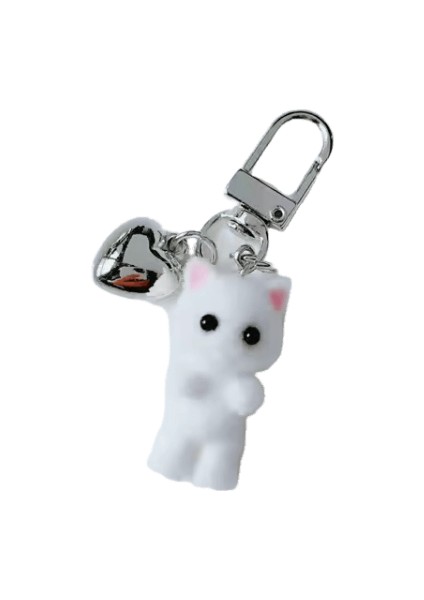 Sevimli Floklu Yavru Kedi Beş Köşeli Yıldız Kedi Pençe Aşk Anahtarlık Cep Telefonu Zinciri Anti-Kayıp Ipi Kolye Kulaklık Kamera Zincirirenk: B / Boyut: Bir Boyut (Yurt Dışından)