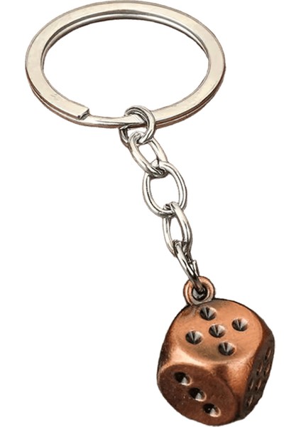 Yeni Beş Renkli Zar Anahtarlık Alaşım Kişilik Zar Modeli Anahtarlık Erkekler Için Şanslı Araba Anahtarlık Serin Hediye (Yurt Dışından)